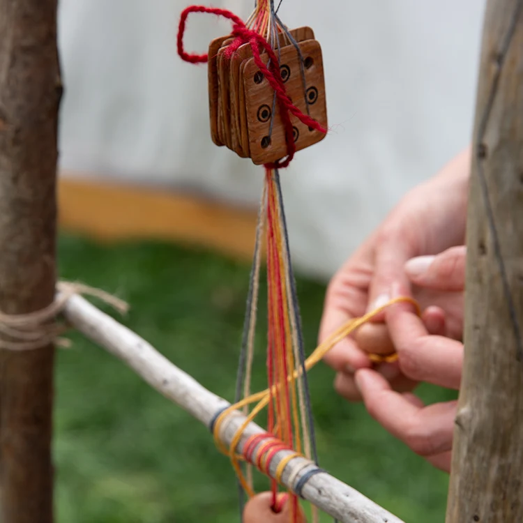 viking weaving at woodstown